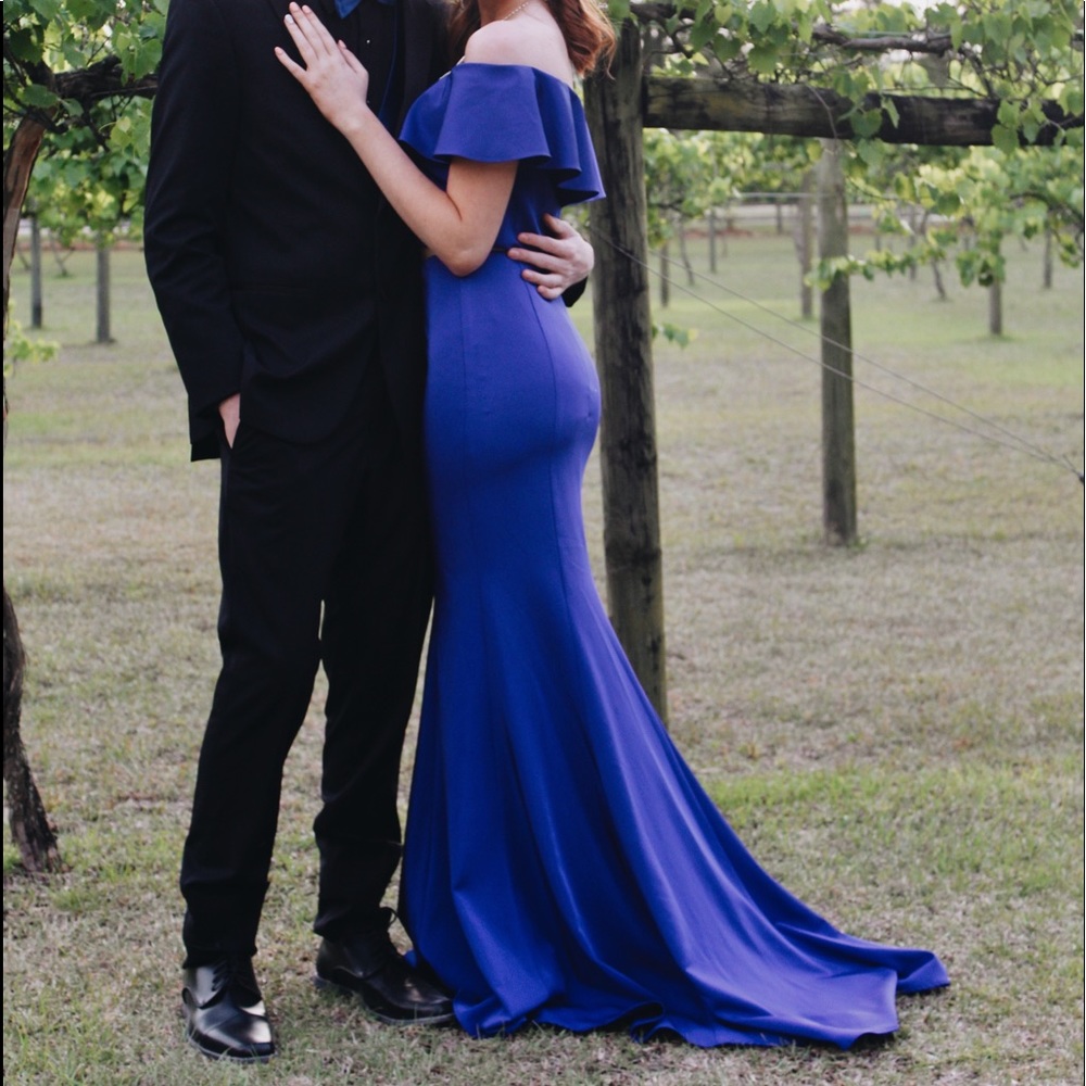 royal blue prom dress dillards